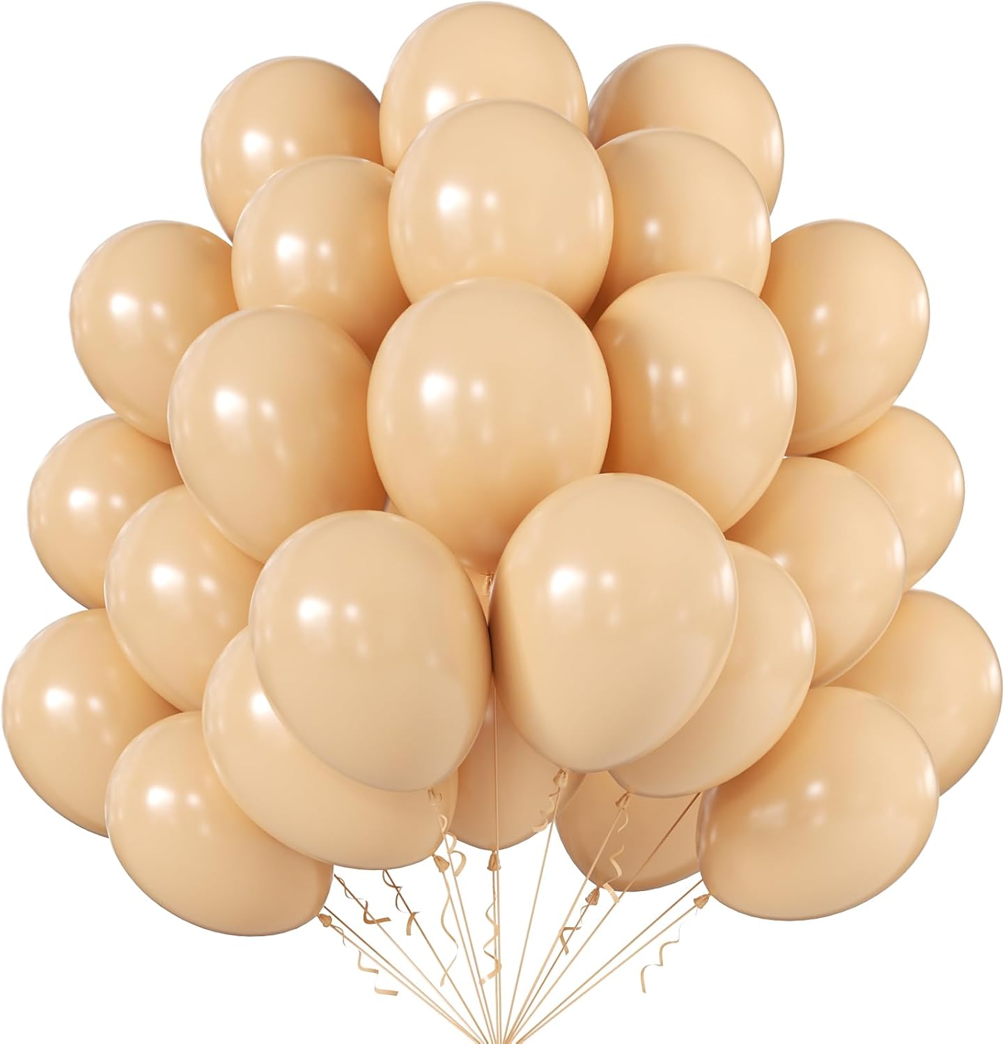 Beige Latex Balloons 100 ct