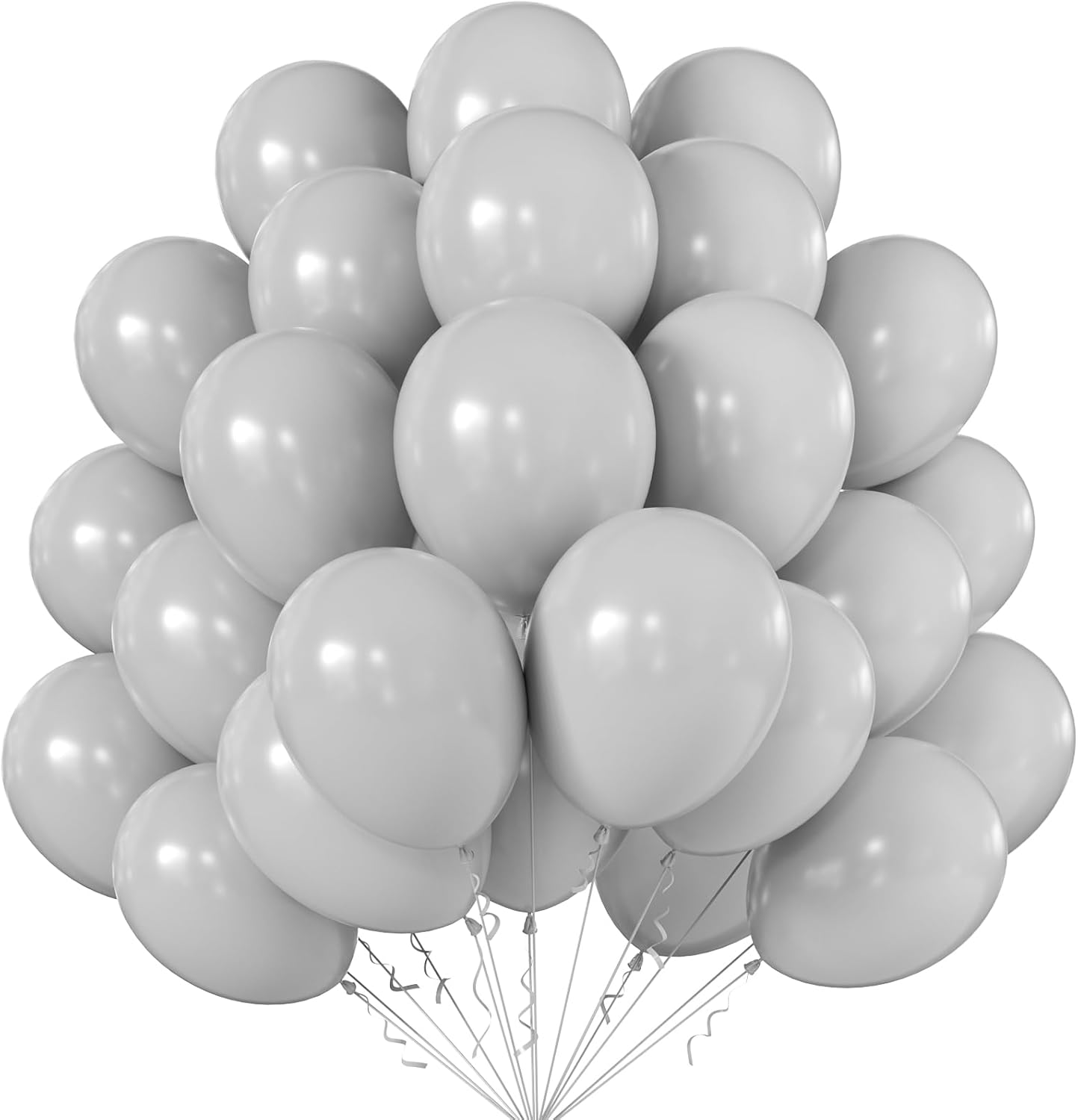Gray Latex Balloons 100 ct
