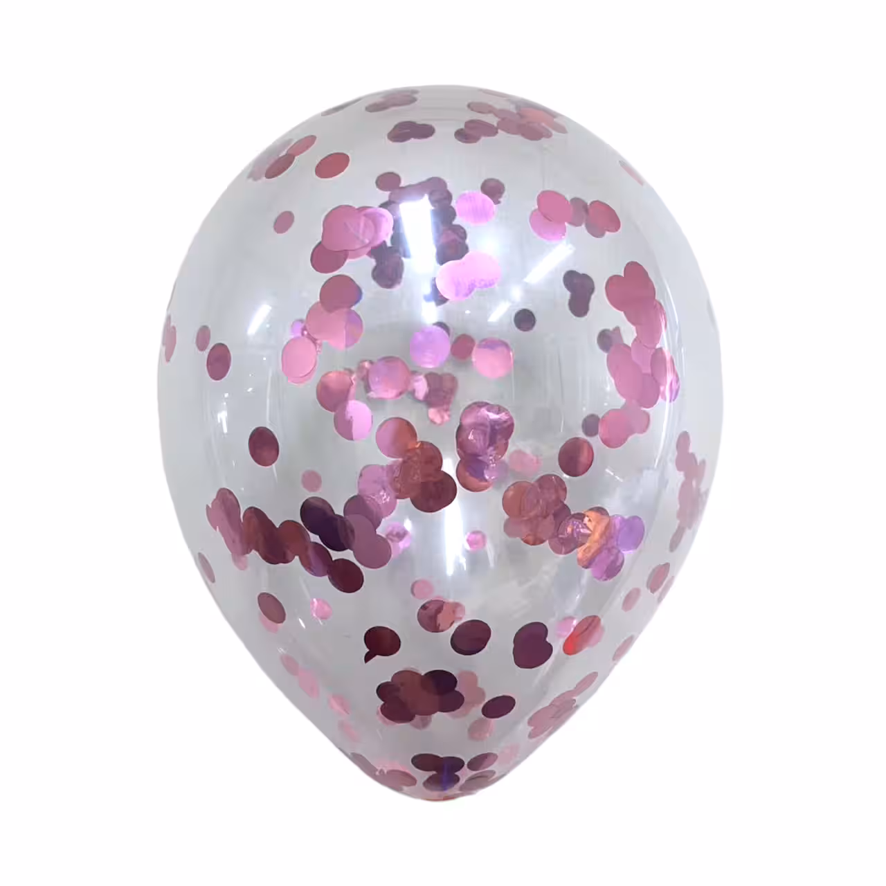 Light Pink Confetti Latex Balloons 6ct