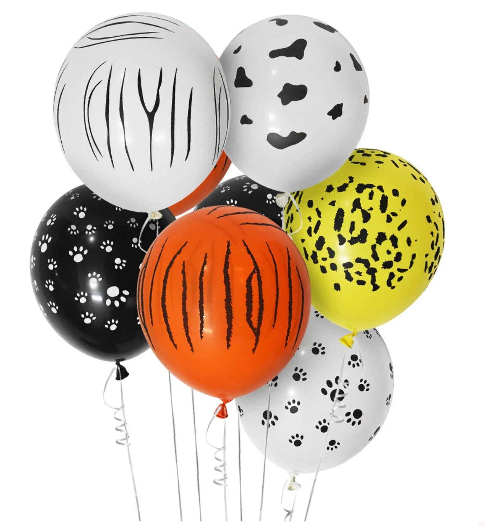 Animal Printed Latex Balloons