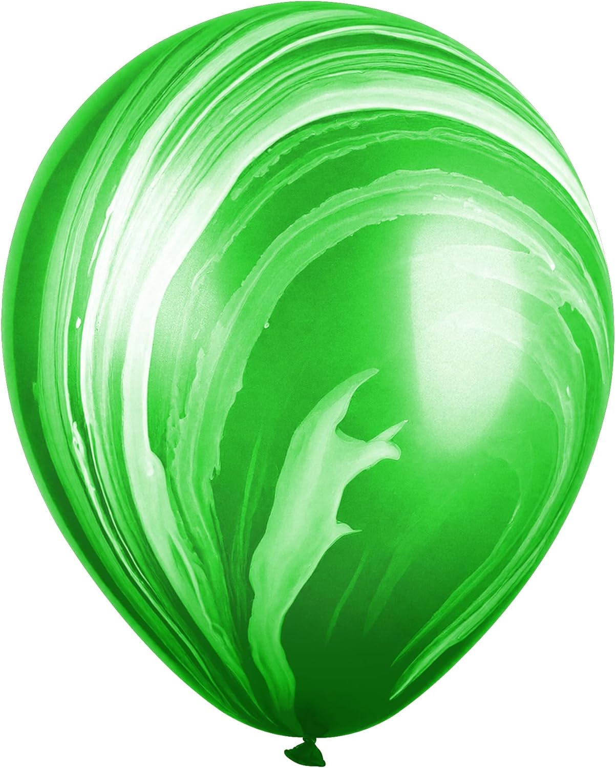Green Marble Latex Balloons 4ct