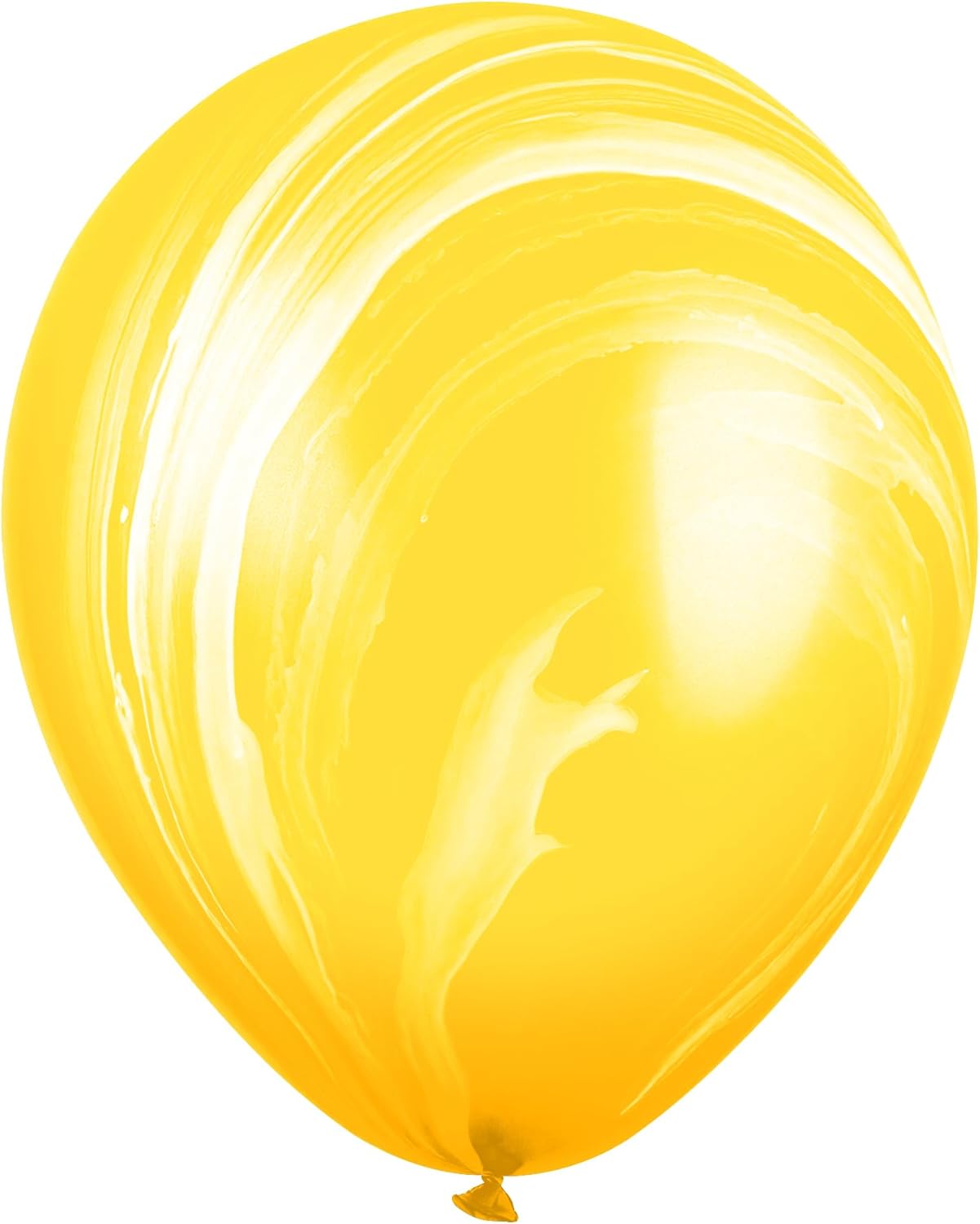 Yellow Marble Latex Balloons 4ct