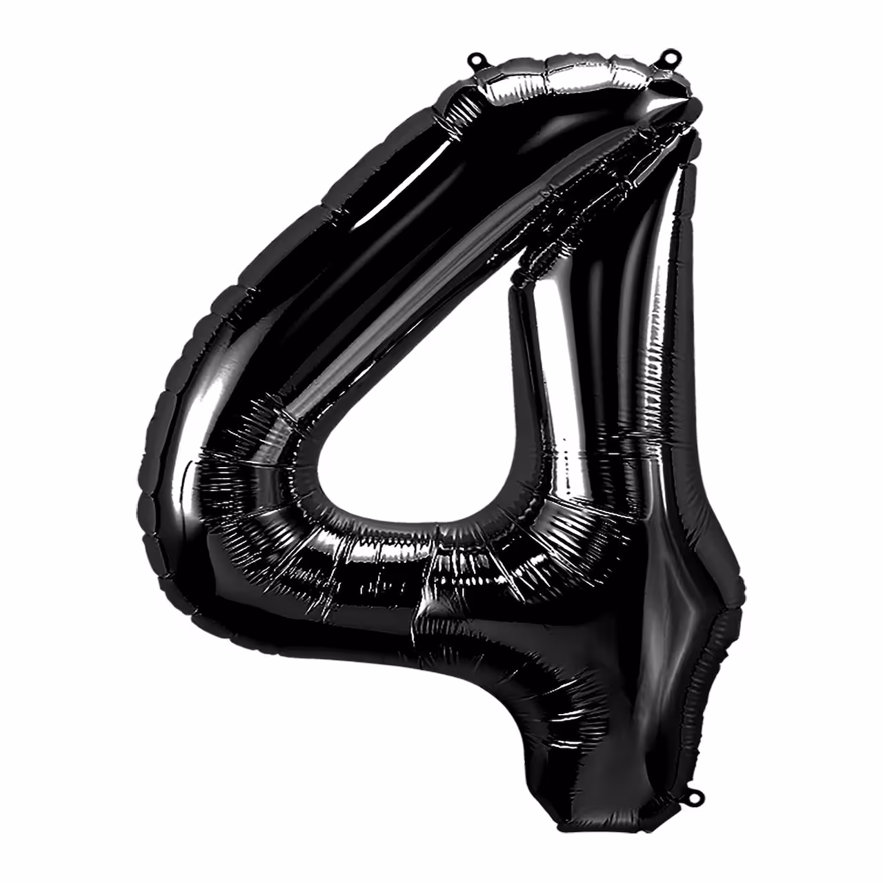 Black Number 4 Foil Balloon 34"