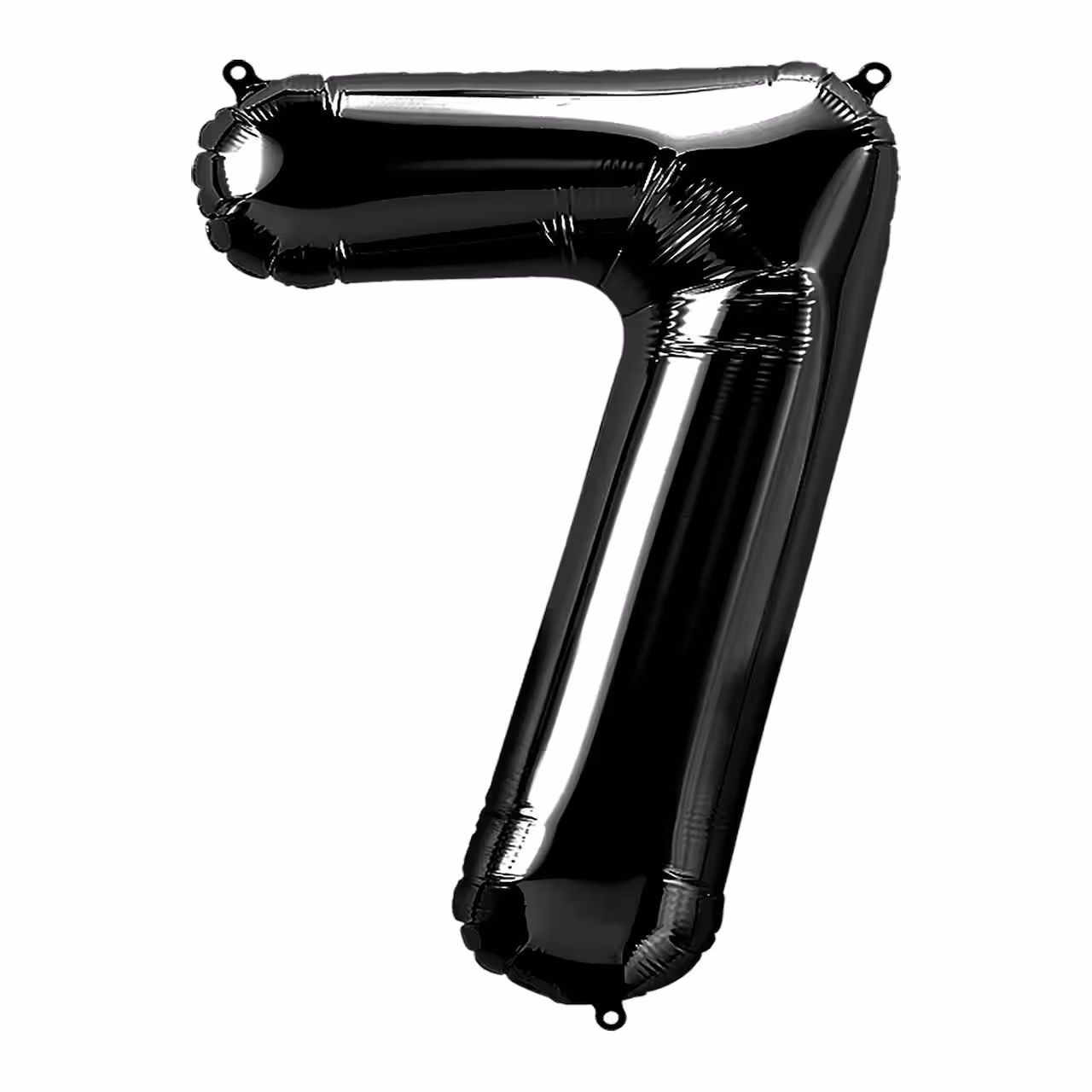 Black Number 7 Foil Balloon 34"