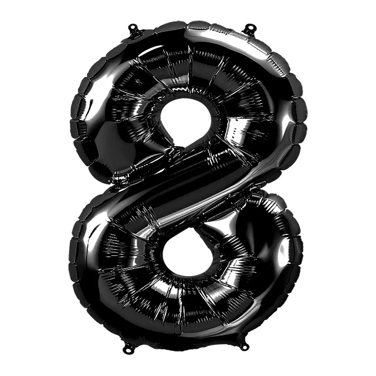 Black Number 8 Foil Balloon 34"