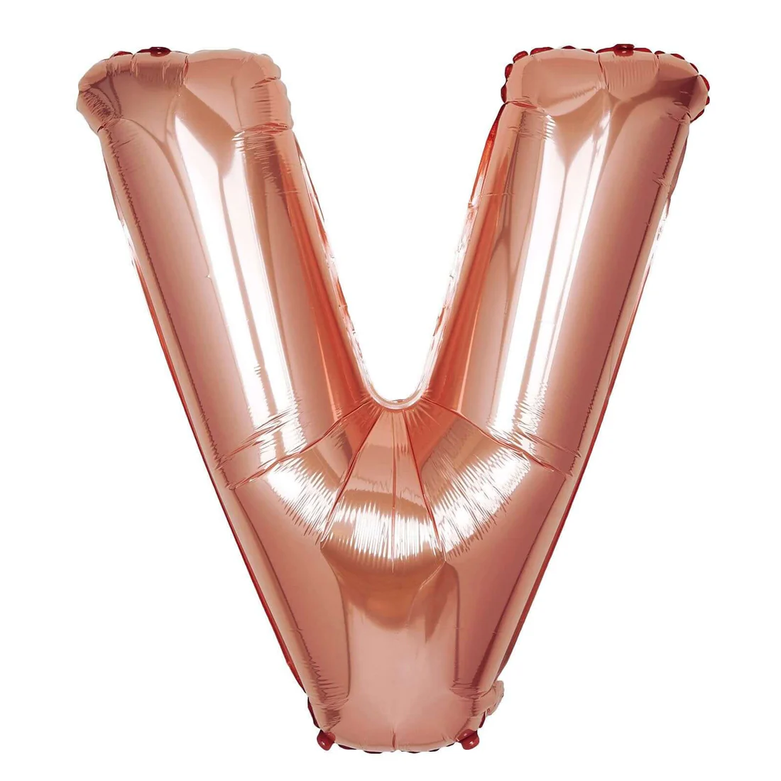 Rose Gold Letter V 34"