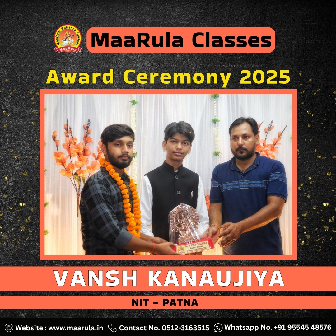 Award winner Vansh Kanaujiya