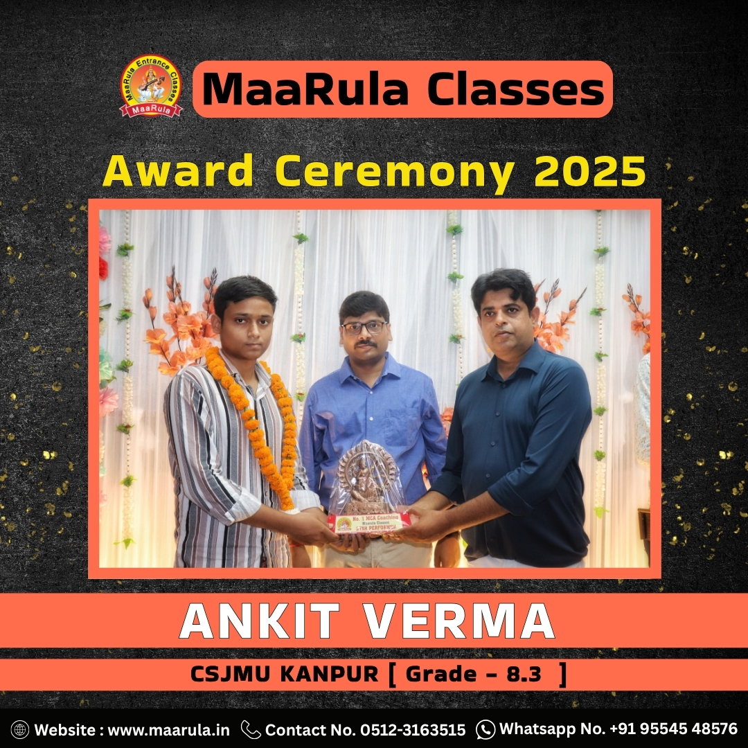 Award winner Ankit Verma