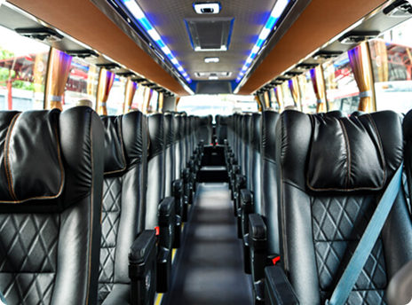 Regular AC coach — 2x2 cabin interior with central aisle