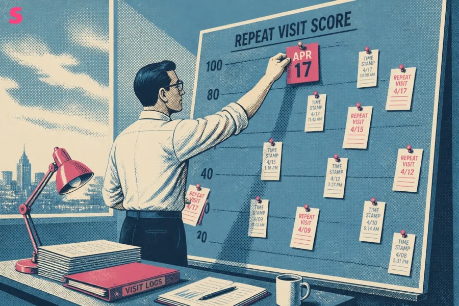 How is topic-based intent scored using recency, frequency, and intensity?