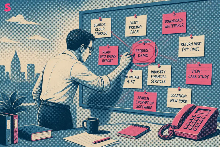 Which buyer intent signals are most useful for discovering net-new accounts before form fills?