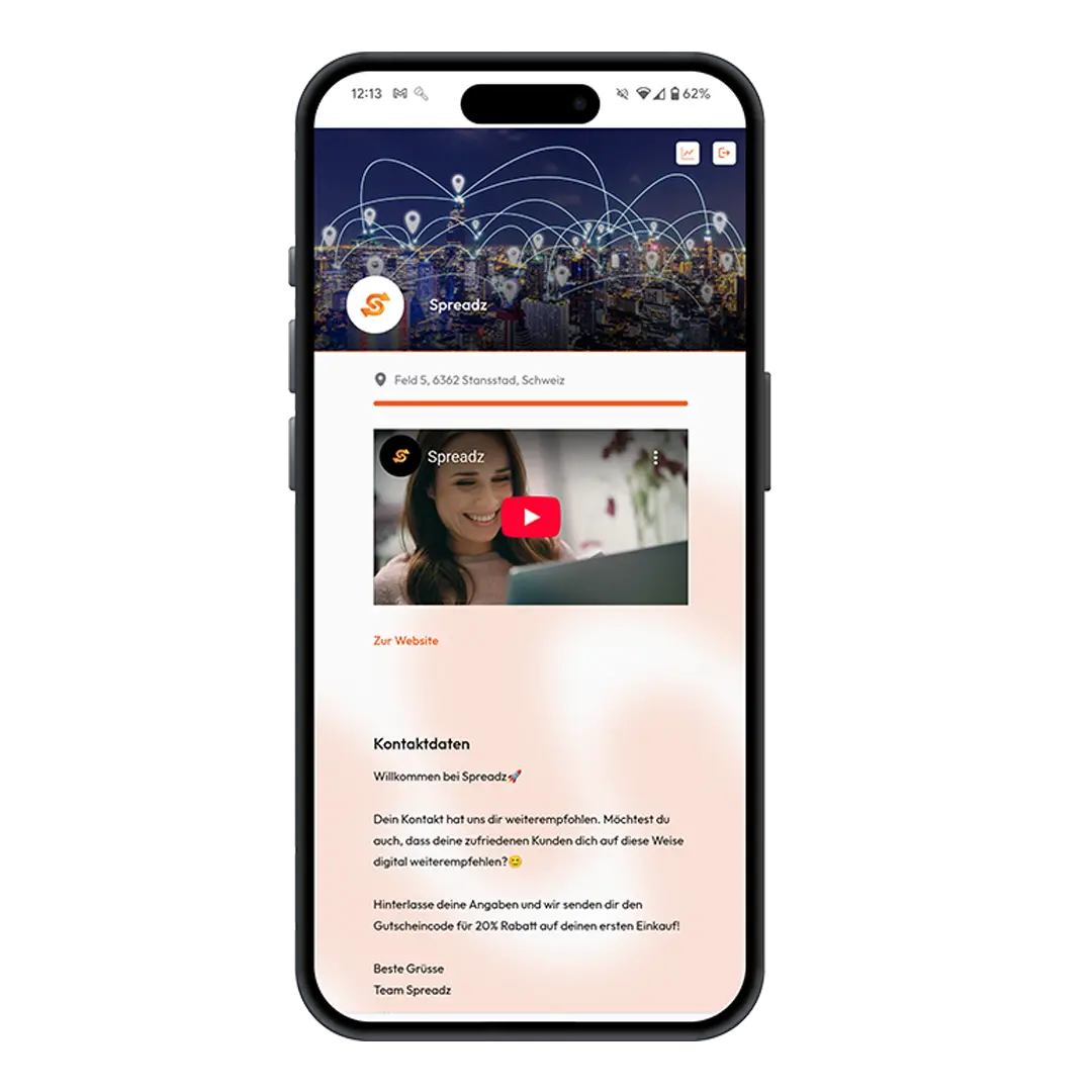 Spreadz App Mockup