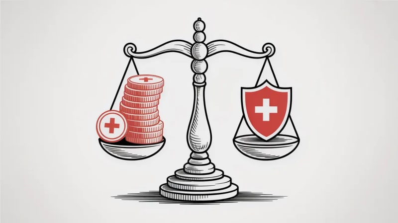 Illustration for The Price of Peace of Mind: Comparing Swiss Health Insurance Deductibles & Cost-Saving Models for Expats (2025 Deep Dive)