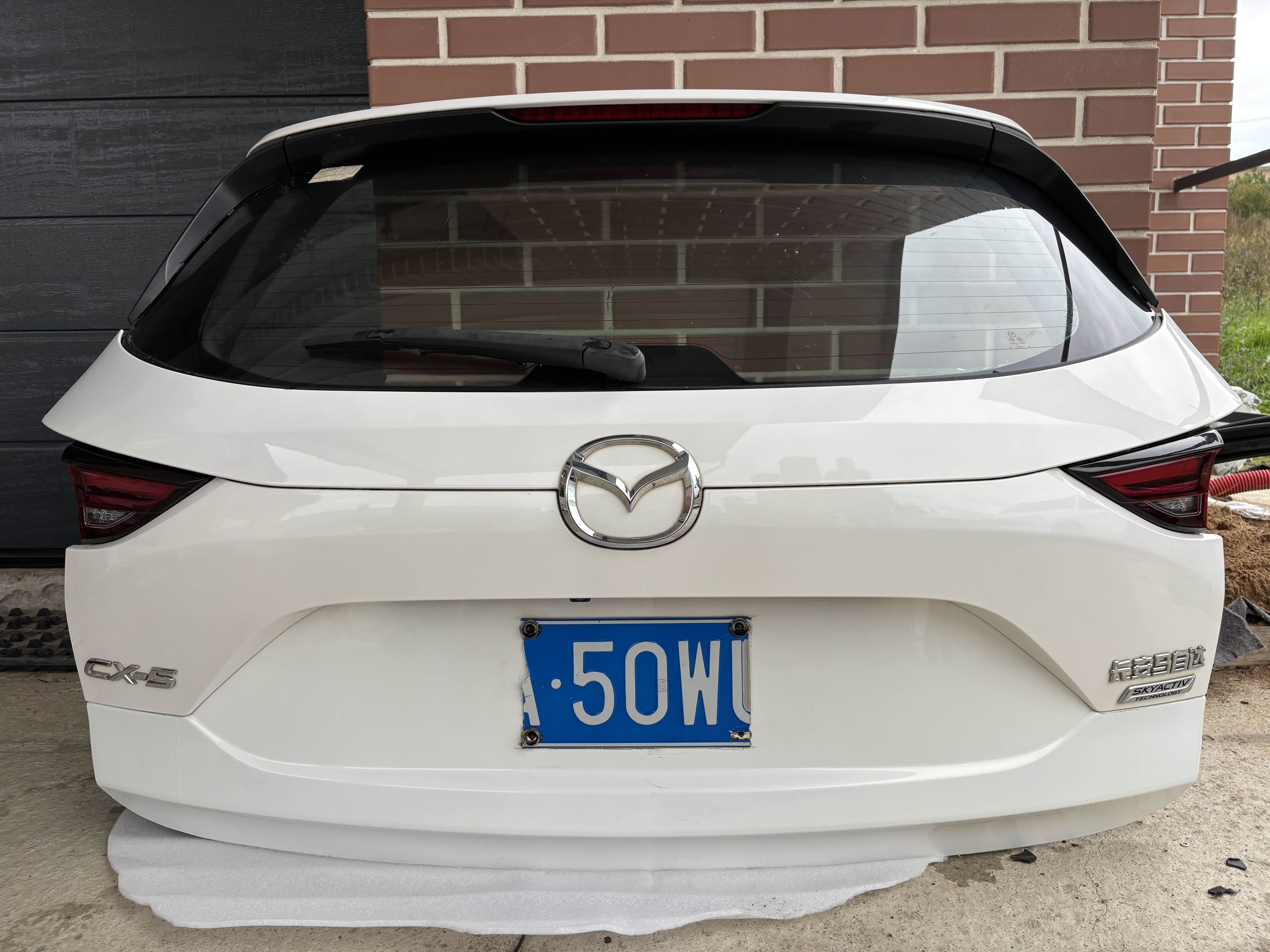 Крышка багажника Mazda CX-5 KF Mazda Цвет - Белый перламутр (34К/25D) — купить б/у в Москве