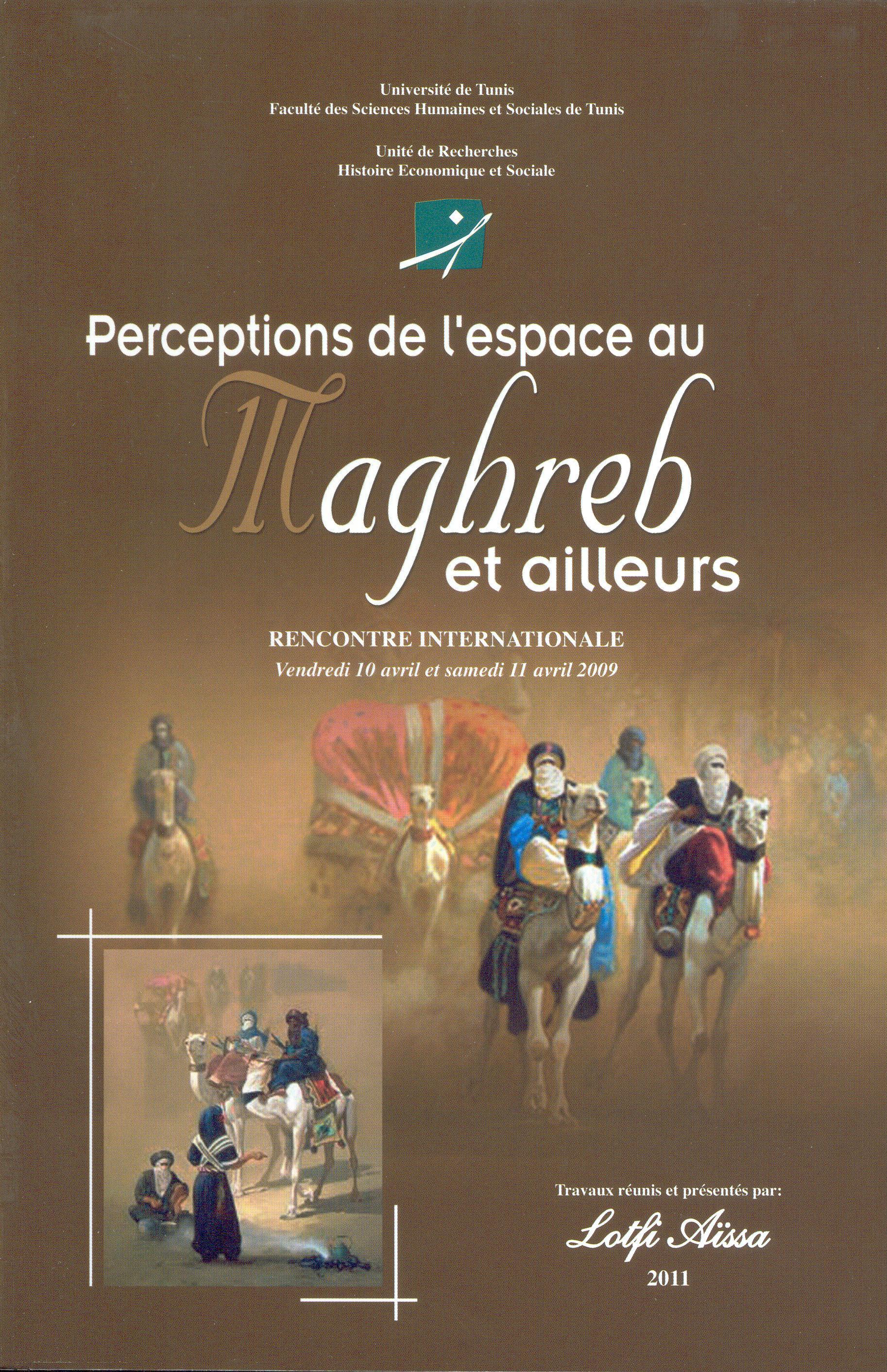 Couverture de Perceptions de l'espace au Maghreb et ailleurs