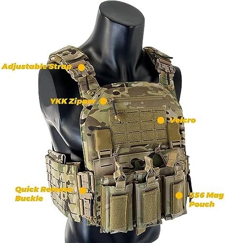 Vue 4 de Uliontac Porteplaque Tactique Airsoft