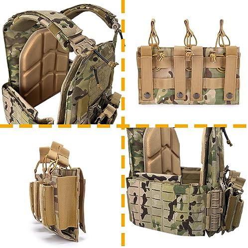 Vue 5 de Uliontac Porteplaque Tactique Airsoft