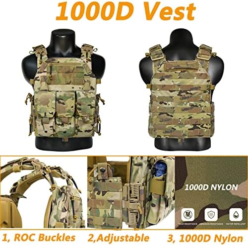 Vue 4 de Twinfalcons Gilet Tactique Militaire