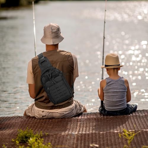 Vue 7 de Huntvp Sacoche Bandouliere Homme