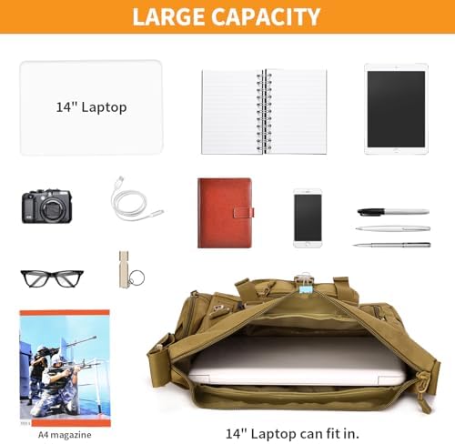 Vue 4 de Sac Bandouliere Tactique Sacoche