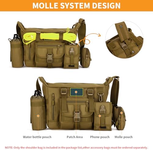 Vue 6 de Sac Bandouliere Tactique Sacoche