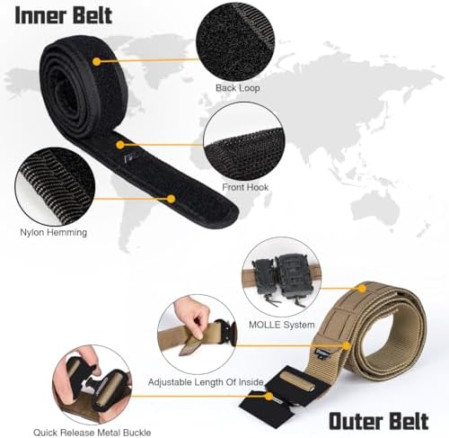 Vue 4 de Idogear Ceinture Tactique Molle