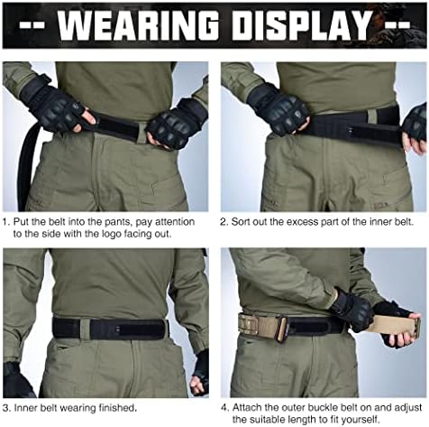 Vue 5 de Ceinture Tactique Molle Pouces