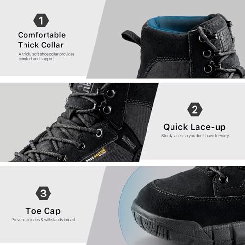 Vue 5 de Homme Bottes Ultraleger Tactique