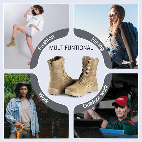 Vue 5 de Bottes Tactiques Femme Pouces