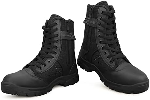 Vue 5 de Qunlon Hommes Bottes Militaires