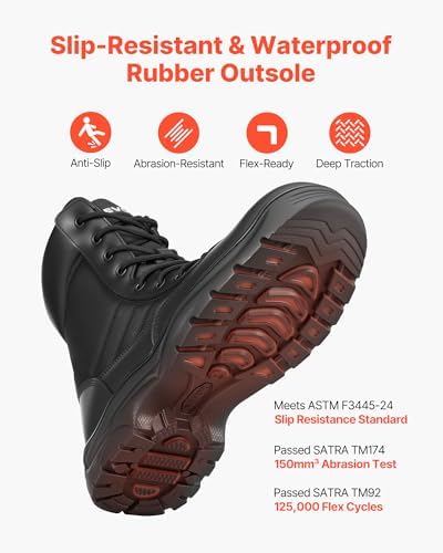 Vue 4 de Homme Botte Tactique Et