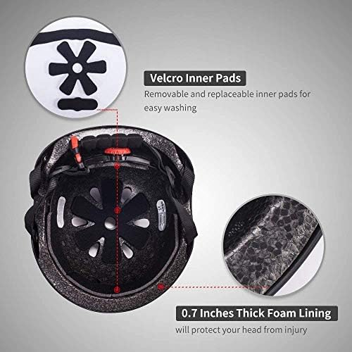 Vue 4 de Casque Trotinette Adulte Enfants