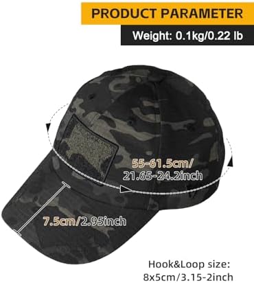 Vue 5 de Casquette De Baseball Tactique