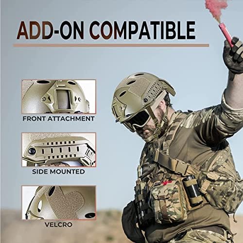 Vue 6 de Casque Militaire Tactique Pj