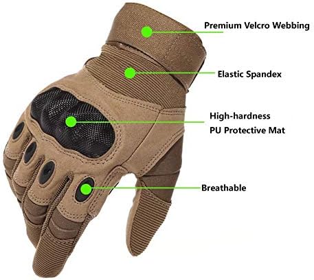 Vue 3 de Gants Tactiques Pleindoigt Hommes