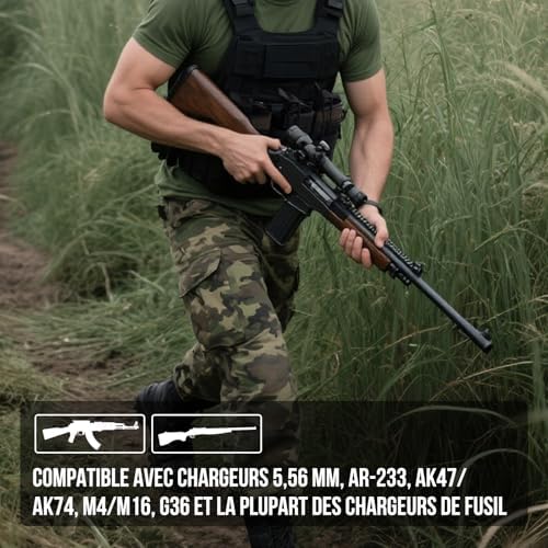 Vue 5 de Onetigris Porte Chargeur Triple