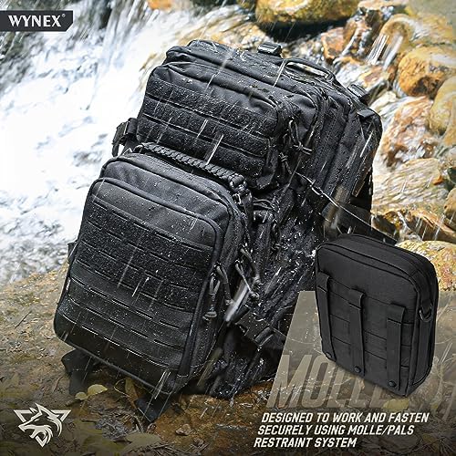 Vue 3 de Wynex Pochette Molle Tactique