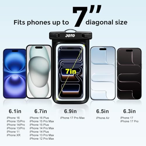 Vue 4 de Joto Pochettes Etanches Smartphone