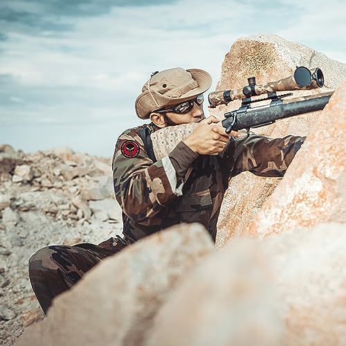 Vue 6 de Patchs Velcro Tactiques Militaires