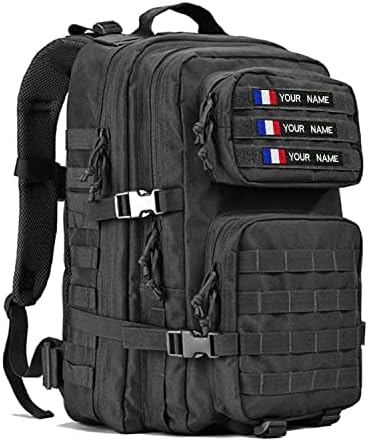 Vue 6 de Patchs Drapeau Velcro Personnalisables