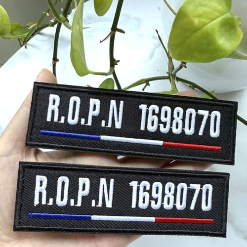 Vue 4 de Patch Nom Brodé Personnalisé