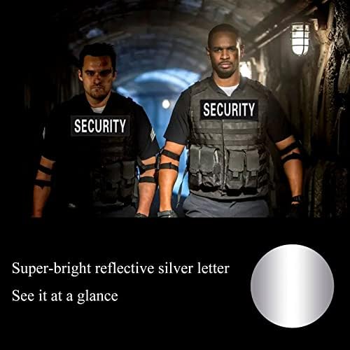 Vue 5 de Patchs Sécurité Réfléchissants Polyester