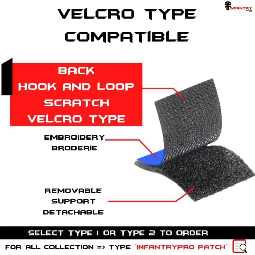 Vue 4 de Patch Militaire Personnalisé Professionnel
