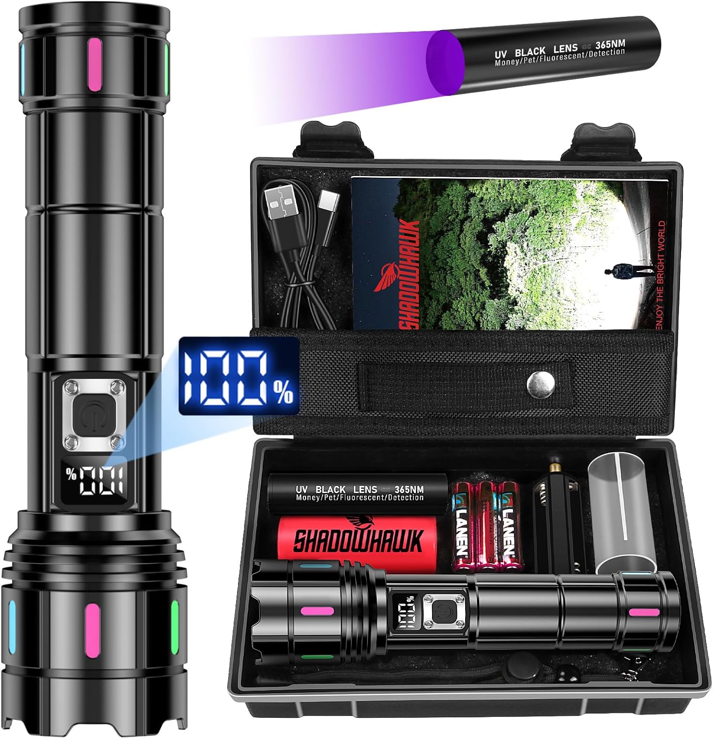 Shadowhawk Lampe Torche Led