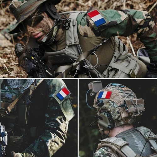 Vue 5 de Écusson Drapeau Français Tactique