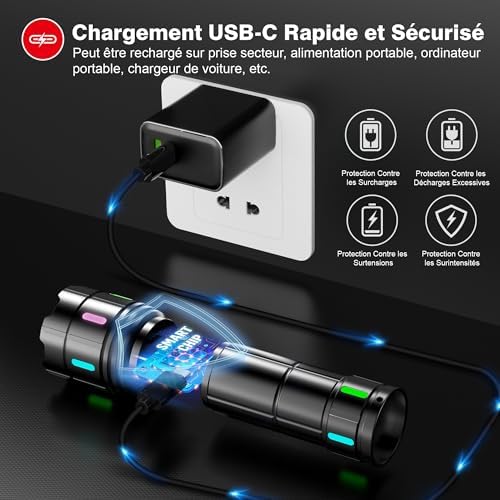 Vue 6 de Shadowhawk Lampe Torche Led