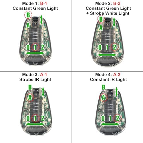 Vue 3 de Sbgjmy Tactique Casque Signal