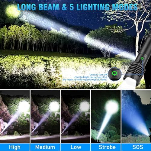 Vue 4 de Chasinglee Torche Led Rechargeable