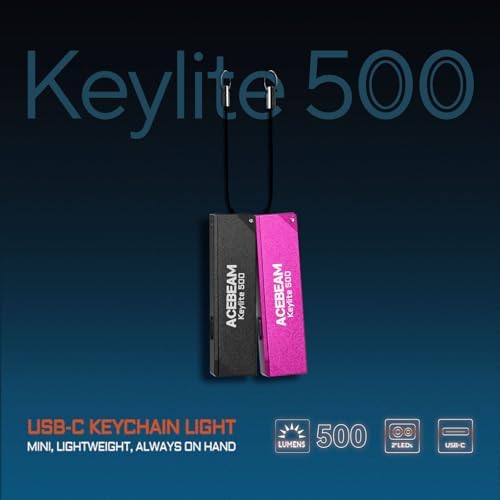 Vue 2 de Acebeam Keylite Lampe Torche