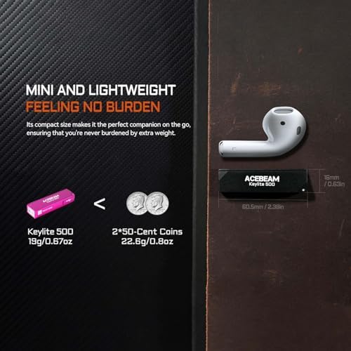 Vue 5 de Acebeam Keylite Lampe Torche